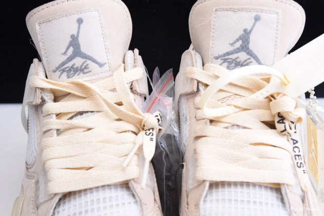 Bmlin Shoes x Off-White CV9388-100 4 Air Jordan Sail 0702